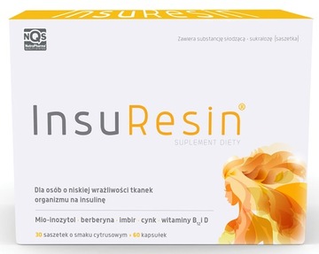 InsuResin cukrzyca i cholesterol 30 sasz.+60 kaps.