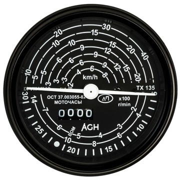 Счетчик часов + тахометр МТЗ Т-25 ТХ135