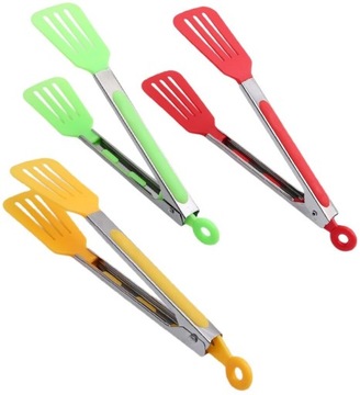 МЕТАЛЛИЧЕСКИЕ КУХОННЫЕ ЩИПЦЫ ДЛЯ ПРИГОТОВЛЕНИЯ МЯСНОГО САЛАТА НА ГРИЛЬ