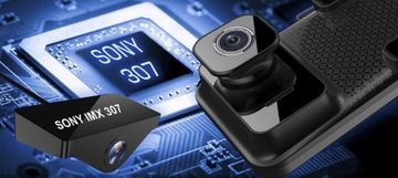Видеорегистратор T12CM SONY IMX307 2K+ FullHD с камерой заднего вида Мега качество