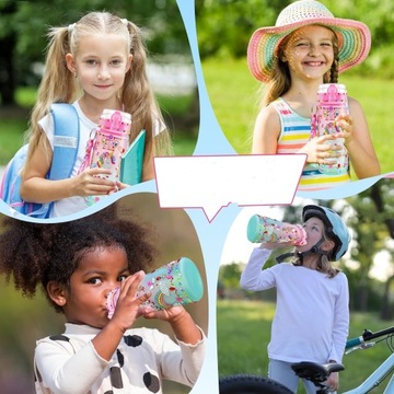 Наборы для украшения бутылок с водой для девочек 600 мл