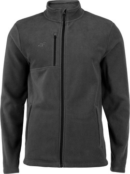 4F CIEPŁY POLAR SZARY ANTRACYT PLM003B r. XXL