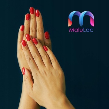 Zestaw hybrydowy 5x lakier MaluLac LAMPA BAZA TOP