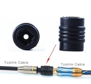 Оптический разъем адаптера Toslink T-T
