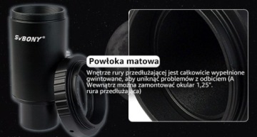 Адаптер Svbony для телескопической камеры 1,25 дюйма, проекционный адаптер M42