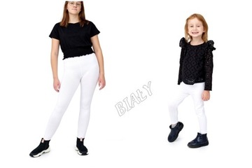 LEGGINSY GETRY DZIECIĘCE BAWEŁNIANE OCIEPLANE 146