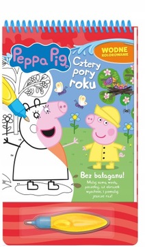 Świnka Peppa Wodne kolorowanie Cztery pory roku