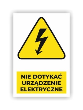 Tabliczka URZĄDZENIE ELEKTRYCZNE 30x20cm UV