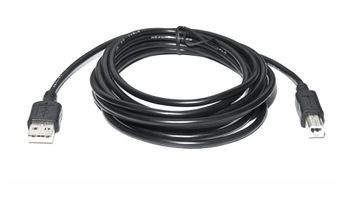 KABEL PRZEWÓD USB DO USB-B TYP B 2.0 DO DRUKARKI SKANERA REAL-EL 480MBPS 3M