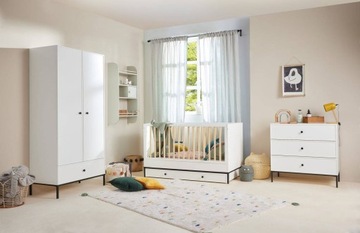 Bellamy Lumi Komoda 3-szufladowa LOFT Elegancka