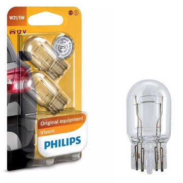 ŻARÓWKA PHILIPS VISION W21/5W 12V 2szt