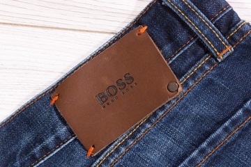 HUGO BOSS ORANGE REGULAR FIT SPODNIE JEANSY 34/34