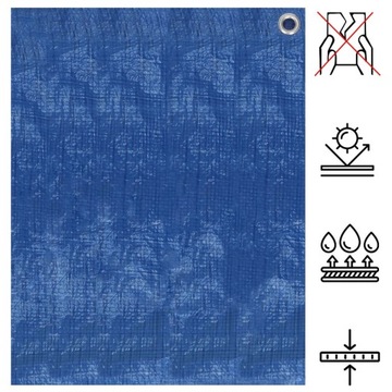 БРЕЗЕНТ БРЕЗЕНТ 4х4 м СИНИЙ УСИЛЕННОЕ ПОКРЫТИЕ МОРОЗОСТОЙКИЙ ТОЛЩИНА