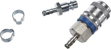 MECAFER ZESTAW SZYBKOZŁĄCZKA DO WĘŻA śr. 6mm