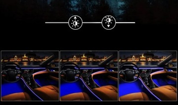 КОМПЛЕКТ СВЕТОДИОДНОГО ОСВЕЩЕНИЯ ДЛЯ АВТОМОБИЛЯ ПОЛОСКА 6M RGB ЦВЕТНАЯ ДЛЯ АВТОМОБИЛЯ