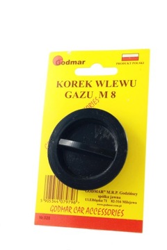 KOREK ZAŚLEPKA WLEWU GAZU ZATYCZKA 8 mm LPG M-8
