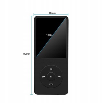MP3/MP4-плеер емкостью 64 ГБ с записью голоса в FM-диапазоне