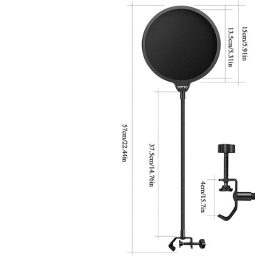 КРЫШКА СТУДИЙНОГО ПОП-ФИЛЬТРА ФИЛЬТР МИКРОФОНА