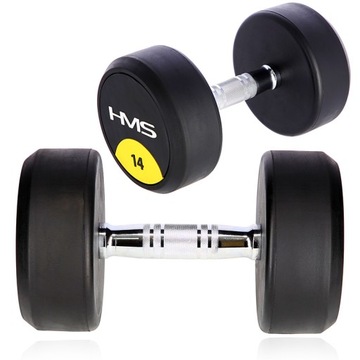 HANTELKA TRENINGOWA DO ĆWICZEŃ SIŁOWYCH 14KG HMS