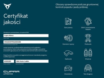 Cupra Ateca Crossover Facelifting 1.5 TSI 150KM 2024 Cupra Ateca CUPRA Ateca 1.5 TSI DSG 150KM 2024 19 ACC Kamera Kubelki, zdjęcie 8