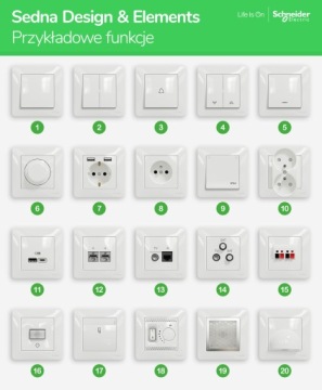 Розетка Sedna Design Schuko со шторками, черная