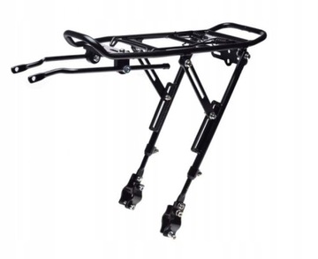 BAGAŻNIK ROWEROWY MOCNY TYLNY POD TARCZE CZARNY