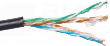 Kabel teleinformatyczny securityNET U/UTP kat.5e PE zewnętrzny żelowany