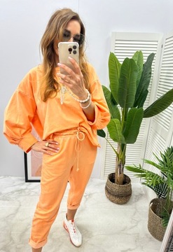 WIYA ITALY SWEAT SET оранжевый декат, новая модель 2024 г.