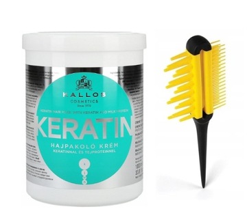 KALLOS KERATIN MASKA ODŻYWKA DO WŁOSÓW Z KERATYNĄ I PROTEINAMI + GRATIS