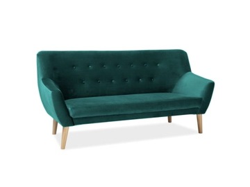 Sofa tapicerowana NORDIC 3 VELVET 78 zielona