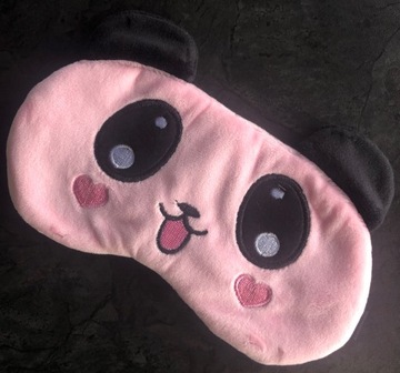 OPASKA NA OCZY MASKA DO SPANIA SNU RELAKSU PANDA OLDMAN PLUSZOWA NA GUMCE