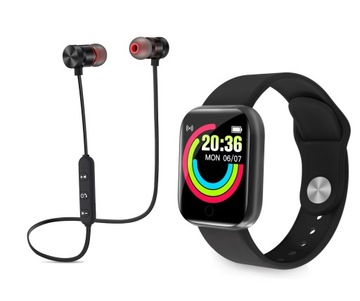 Умные часы + Bluetooth-наушники и микрофон