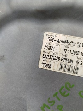 MECHANIZMUS ZVEDÁK SKEL PRAVÝ PŘEDNÍ SKODA ROOMSTER 5J7837402D