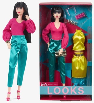 Lalka Barbie Signature Looks HJX28 kolekcjonerska Made to Move Lina ubranka