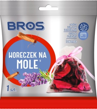 BROS мішечок на кріт одежні для шафи гардероба лавандовий 1 шт.