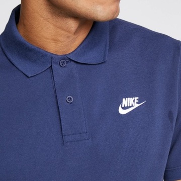 Nike koszulka polo męska polówka granatowa bawełniana CJ4457-410 M