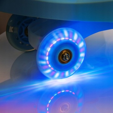 Детский самокат-толкач, светодиодные колеса Meteor SwinGo