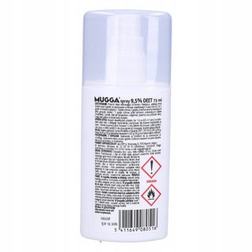 2x Silny spray aerozol rozpylacz na komary i kleszcze zestaw 75ml MUGGA
