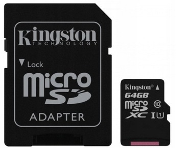 КАРТА ПАМЯТИ KINGSTON 64 ГБ MICRO SD XC КЛАСС 10