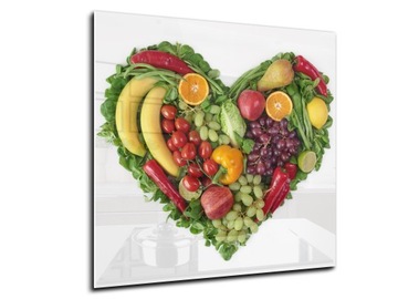 dekor szkło panel hartowany HD 50x50 owoce