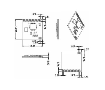 Радиомодуль SI4432 433 МГц 1км 1000м для Arduino