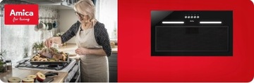 Вытяжка встраиваемая AMICA OMC6271B 55см 280м3/ч SlimSize LED