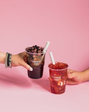 Мини-набор Bubble Tea ШАРИКИ СИРОП НАБОР КРУЖЕК И СОЛОМОК.