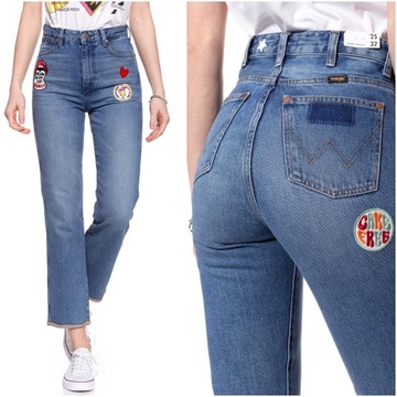 Damskie spodnie jeansowe Wrangler RETRO STRAIGHT W26 L32