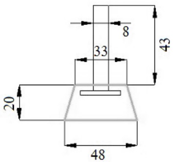 Stopka gumowa antywibracyjna 150 kg 4 szt M8