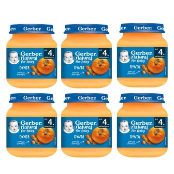 GERBER Obiadek Dynia po 4. miesiącu 6x125g