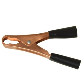 Зажим «крокодил» для аккумулятора 75А, черный