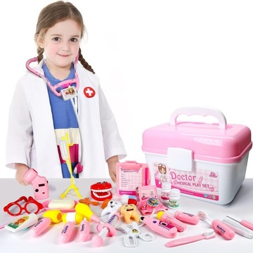 Детский докторский набор, докторское пальто, аксессуары для доктора, стетоскоп