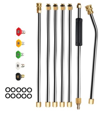 Комплект длинных МЕТАЛЛИЧЕСКИХ КОПЬЕВ 228СМ + турбоНАСОСКИ ДЛЯ МАШИНЫ Karcher K2-K7