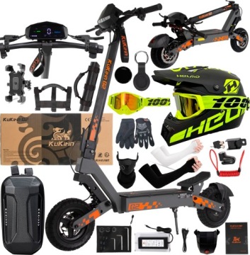 KuKirin G2 Elektrické vozidlo 48V 15Ah 1200W 45KM/H 55KM 10" +10 Dárek Pl